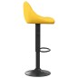 Barhocker 2 Stk. Senfgelb Samt Barhocker 2 Stk. Senfgelb Samt