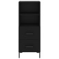 vidaXL Highboard Schwarz 34,5x34x180 cm Holzwerkstoff vidaXL Highboard Schwarz 34,5x34x180 cm Holzwerkstoff