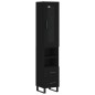 vidaXL Highboard Schwarz 34,5x34x180 cm Holzwerkstoff vidaXL Highboard Schwarz 34,5x34x180 cm Holzwerkstoff