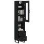 vidaXL Highboard Schwarz 34,5x34x180 cm Holzwerkstoff vidaXL Highboard Schwarz 34,5x34x180 cm Holzwerkstoff