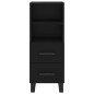 vidaXL Highboard Schwarz 34,5x34x180 cm Holzwerkstoff vidaXL Highboard Schwarz 34,5x34x180 cm Holzwerkstoff