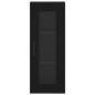 vidaXL Highboard Schwarz 34,5x34x180 cm Holzwerkstoff vidaXL Highboard Schwarz 34,5x34x180 cm Holzwerkstoff