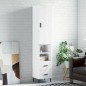 vidaXL Highboard Hochglanz-Weiß 34,5x34x180 cm Holzwerkstoff vidaXL Highboard Hochglanz-Weiß 34,5x34x180 cm Holzwerkstoff