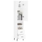 vidaXL Highboard Hochglanz-Weiß 34,5x34x180 cm Holzwerkstoff vidaXL Highboard Hochglanz-Weiß 34,5x34x180 cm Holzwerkstoff