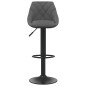 Barhocker 2 Stk. Dunkelgrau Samt Barhocker 2 Stk. Dunkelgrau Samt