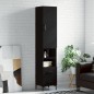 vidaXL Highboard Schwarz 34,5x34x180 cm Holzwerkstoff vidaXL Highboard Schwarz 34,5x34x180 cm Holzwerkstoff