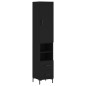 vidaXL Highboard Schwarz 34,5x34x180 cm Holzwerkstoff vidaXL Highboard Schwarz 34,5x34x180 cm Holzwerkstoff