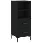 vidaXL Highboard Schwarz 34,5x34x180 cm Holzwerkstoff vidaXL Highboard Schwarz 34,5x34x180 cm Holzwerkstoff
