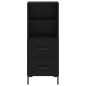 vidaXL Highboard Schwarz 34,5x34x180 cm Holzwerkstoff vidaXL Highboard Schwarz 34,5x34x180 cm Holzwerkstoff