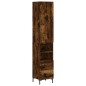 vidaXL Highboard Räuchereiche 34,5x34x180 cm Holzwerkstoff vidaXL Highboard Räuchereiche 34,5x34x180 cm Holzwerkstoff