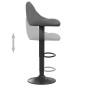 Barhocker 2 Stk. Dunkelgrau Samt Barhocker 2 Stk. Dunkelgrau Samt