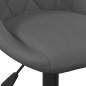 Barhocker 2 Stk. Dunkelgrau Samt Barhocker 2 Stk. Dunkelgrau Samt