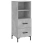 vidaXL Highboard Betongrau 34,5x34x180 cm Holzwerkstoff vidaXL Highboard Betongrau 34,5x34x180 cm Holzwerkstoff
