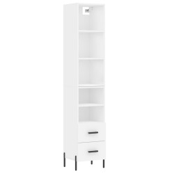 vidaXL Highboard Weiß 34,5x34x180 cm Holzwerkstoff