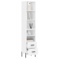 vidaXL Highboard Weiß 34,5x34x180 cm Holzwerkstoff vidaXL Highboard Weiß 34,5x34x180 cm Holzwerkstoff