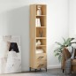 vidaXL Highboard Sonoma-Eiche 34,5x34x180 cm Holzwerkstoff