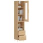 vidaXL Highboard Sonoma-Eiche 34,5x34x180 cm Holzwerkstoff vidaXL Highboard Sonoma-Eiche 34,5x34x180 cm Holzwerkstoff