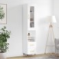 vidaXL Highboard Weiß 34,5x34x180 cm Holzwerkstoff vidaXL Highboard Weiß 34,5x34x180 cm Holzwerkstoff