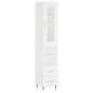 vidaXL Highboard Weiß 34,5x34x180 cm Holzwerkstoff vidaXL Highboard Weiß 34,5x34x180 cm Holzwerkstoff