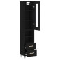 vidaXL Highboard Schwarz 34,5x34x180 cm Holzwerkstoff vidaXL Highboard Schwarz 34,5x34x180 cm Holzwerkstoff