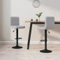 vidaXL Barhocker 2 Stk. Hellgrau Samt vidaXL Barhocker 2 Stk. Hellgrau Samt