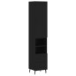 vidaXL Highboard Schwarz 34,5x34x180 cm Holzwerkstoff vidaXL Highboard Schwarz 34,5x34x180 cm Holzwerkstoff