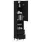 vidaXL Highboard Schwarz 34,5x34x180 cm Holzwerkstoff vidaXL Highboard Schwarz 34,5x34x180 cm Holzwerkstoff