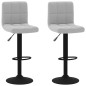 vidaXL Barhocker 2 Stk. Hellgrau Samt vidaXL Barhocker 2 Stk. Hellgrau Samt