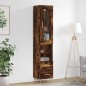 vidaXL Highboard Räuchereiche 34,5x34x180 cm Holzwerkstoff vidaXL Highboard Räuchereiche 34,5x34x180 cm Holzwerkstoff