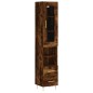 vidaXL Highboard Räuchereiche 34,5x34x180 cm Holzwerkstoff vidaXL Highboard Räuchereiche 34,5x34x180 cm Holzwerkstoff