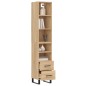 vidaXL Highboard Sonoma-Eiche 34,5x34x180 cm Holzwerkstoff vidaXL Highboard Sonoma-Eiche 34,5x34x180 cm Holzwerkstoff