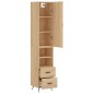 vidaXL Highboard Sonoma-Eiche 34,5x34x180 cm Holzwerkstoff vidaXL Highboard Sonoma-Eiche 34,5x34x180 cm Holzwerkstoff