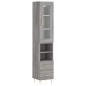 vidaXL Highboard Grau Sonoma 34,5x34x180 cm Holzwerkstoff vidaXL Highboard Grau Sonoma 34,5x34x180 cm Holzwerkstoff