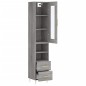 vidaXL Highboard Grau Sonoma 34,5x34x180 cm Holzwerkstoff vidaXL Highboard Grau Sonoma 34,5x34x180 cm Holzwerkstoff