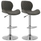 Barhocker 2 Stk. Dunkelgrau Samt Barhocker 2 Stk. Dunkelgrau Samt