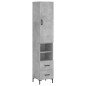 vidaXL Highboard Betongrau 34,5x34x180 cm Holzwerkstoff vidaXL Highboard Betongrau 34,5x34x180 cm Holzwerkstoff