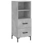 vidaXL Highboard Betongrau 34,5x34x180 cm Holzwerkstoff vidaXL Highboard Betongrau 34,5x34x180 cm Holzwerkstoff
