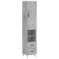 vidaXL Highboard Betongrau 34,5x34x180 cm Holzwerkstoff vidaXL Highboard Betongrau 34,5x34x180 cm Holzwerkstoff