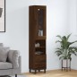 vidaXL Highboard Braun Eichen-Optik 34,5x34x180 cm Holzwerkstoff vidaXL Highboard Braun Eichen-Optik 34,5x34x180 cm Holzwerkstoff