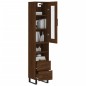vidaXL Highboard Braun Eichen-Optik 34,5x34x180 cm Holzwerkstoff vidaXL Highboard Braun Eichen-Optik 34,5x34x180 cm Holzwerkstoff