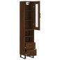 vidaXL Highboard Braun Eichen-Optik 34,5x34x180 cm Holzwerkstoff vidaXL Highboard Braun Eichen-Optik 34,5x34x180 cm Holzwerkstoff