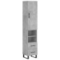 vidaXL Highboard Betongrau 34,5x34x180 cm Holzwerkstoff vidaXL Highboard Betongrau 34,5x34x180 cm Holzwerkstoff