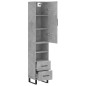 vidaXL Highboard Betongrau 34,5x34x180 cm Holzwerkstoff vidaXL Highboard Betongrau 34,5x34x180 cm Holzwerkstoff