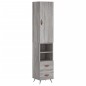 vidaXL Highboard Grau Sonoma 34,5x34x180 cm Holzwerkstoff vidaXL Highboard Grau Sonoma 34,5x34x180 cm Holzwerkstoff