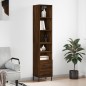 vidaXL Highboard Braun Eichen-Optik 34,5x34x180 cm Holzwerkstoff vidaXL Highboard Braun Eichen-Optik 34,5x34x180 cm Holzwerkstoff