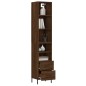 vidaXL Highboard Braun Eichen-Optik 34,5x34x180 cm Holzwerkstoff vidaXL Highboard Braun Eichen-Optik 34,5x34x180 cm Holzwerkstoff