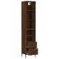 vidaXL Highboard Braun Eichen-Optik 34,5x34x180 cm Holzwerkstoff vidaXL Highboard Braun Eichen-Optik 34,5x34x180 cm Holzwerkstoff