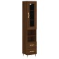 vidaXL Highboard Braun Eichen-Optik 34,5x34x180 cm Holzwerkstoff vidaXL Highboard Braun Eichen-Optik 34,5x34x180 cm Holzwerkstoff
