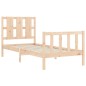 Bettgestell mit Kopfteil 90x190 cm Massivholz Bettgestell mit Kopfteil 90x190 cm Massivholz