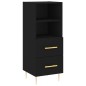vidaXL Highboard Schwarz 34,5x34x180 cm Holzwerkstoff vidaXL Highboard Schwarz 34,5x34x180 cm Holzwerkstoff